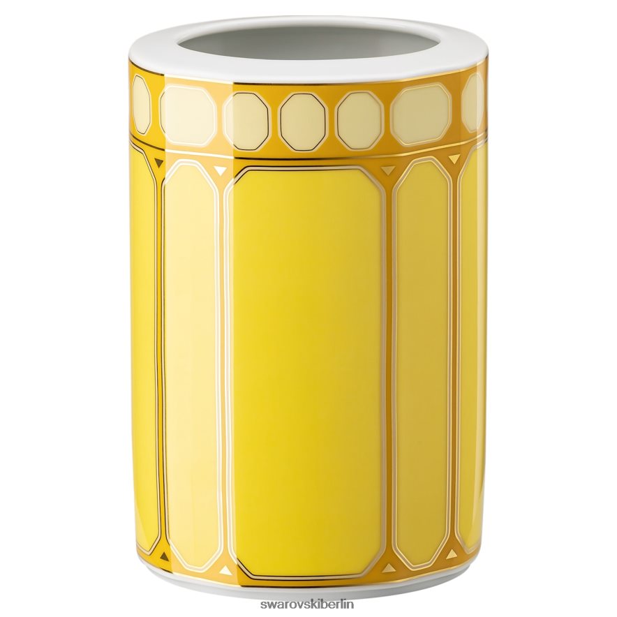 Swarovski Signum-Vase Porzellan, gelb Dekorationen HLT4481777