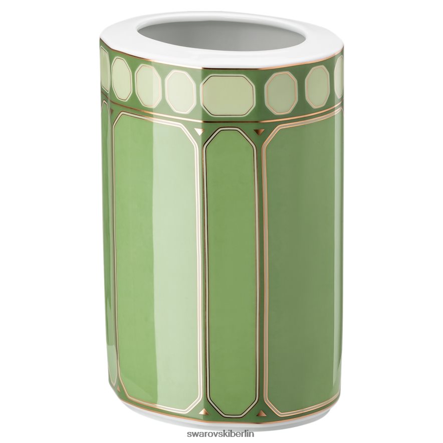 Swarovski Signum-Vase Porzellan, grün Dekorationen HLT4481781