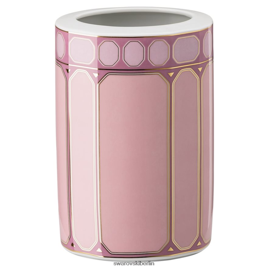 Swarovski Signum-Vase Porzellan, rosa Dekorationen HLT4481780