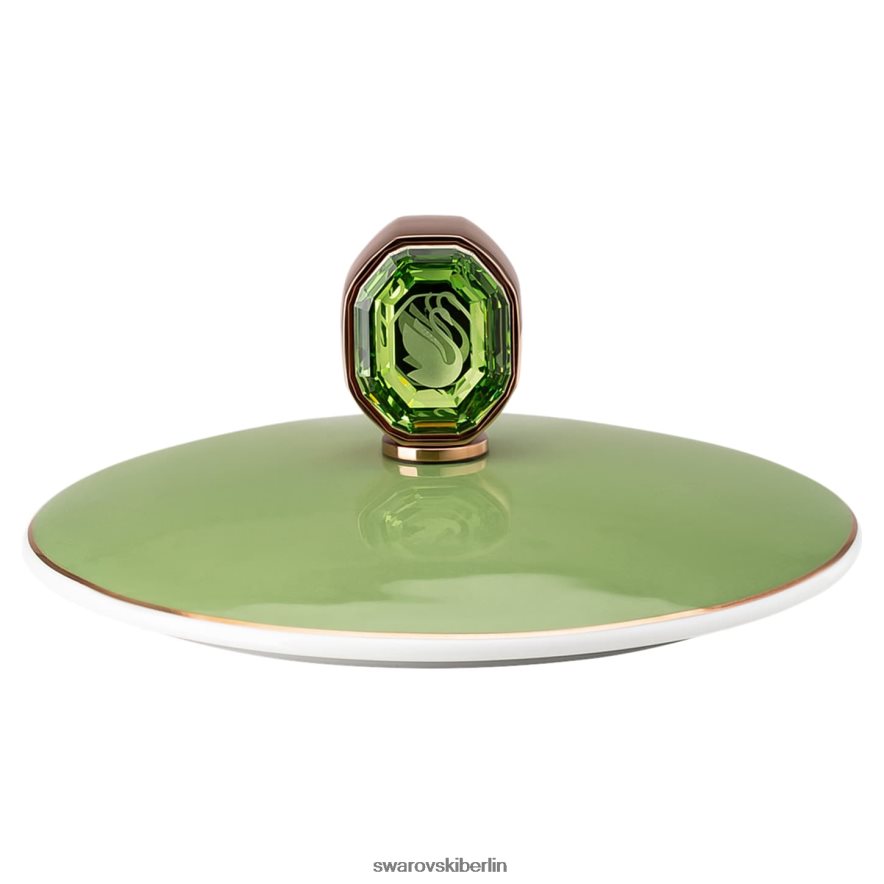 Swarovski Signum-Becher mit Deckel Porzellan, grün Dekorationen HLT4481709