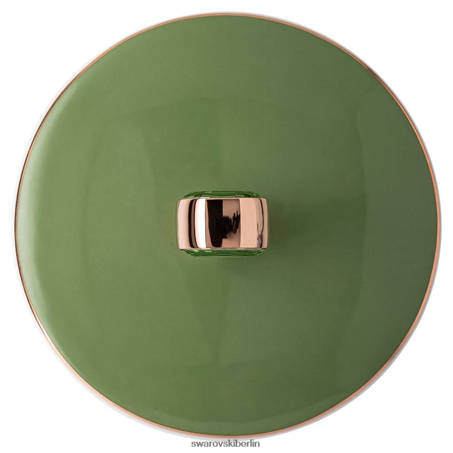 Swarovski Signum-Becher mit Deckel Porzellan, grün Dekorationen HLT4481709