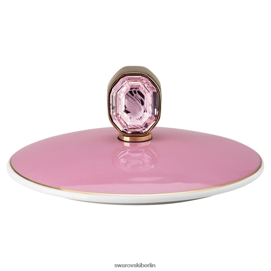Swarovski Signum-Becher mit Deckel Porzellan, rosa Dekorationen HLT4481743