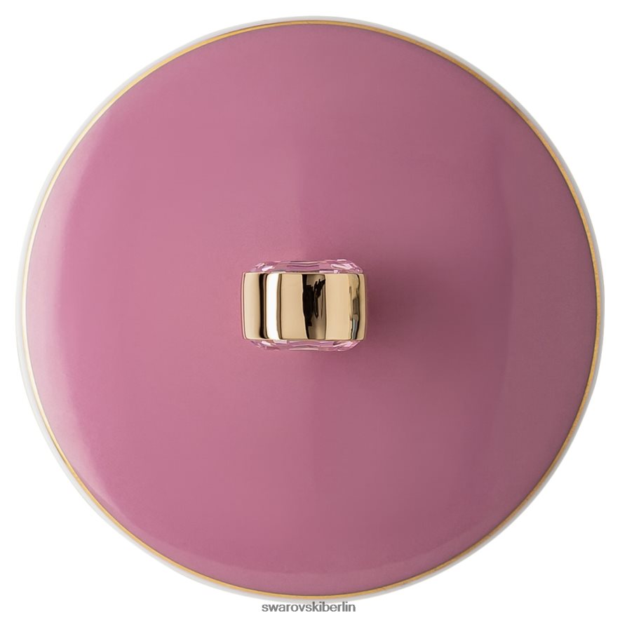 Swarovski Signum-Becher mit Deckel Porzellan, rosa Dekorationen HLT4481743