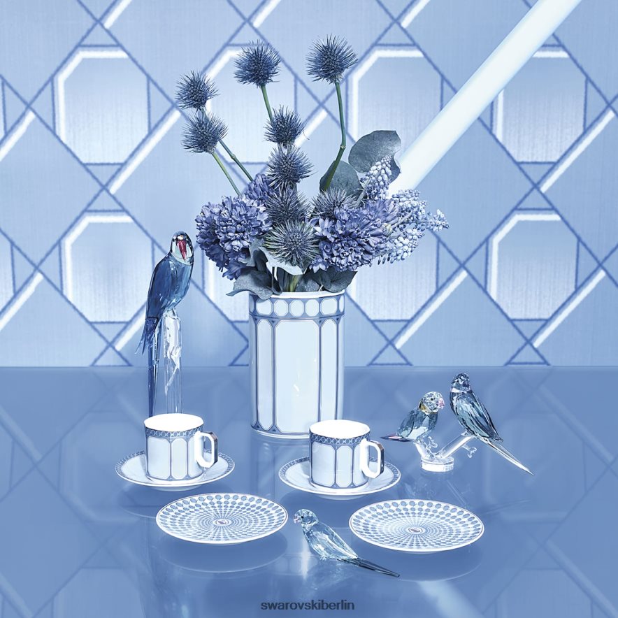 Swarovski Signum Espresso-Set Porzellan, mehrfarbig Dekorationen HLT4481714