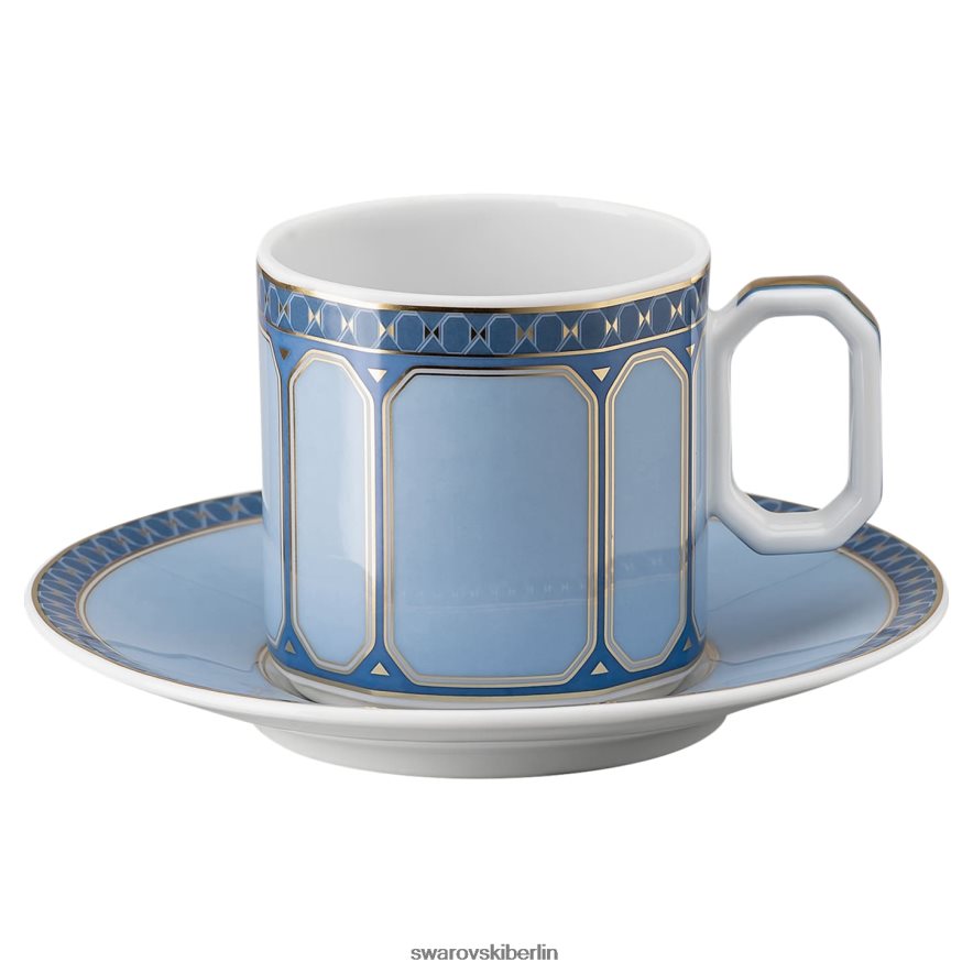 Swarovski Signum Espresso-Set Porzellan, mehrfarbig Dekorationen HLT4481714
