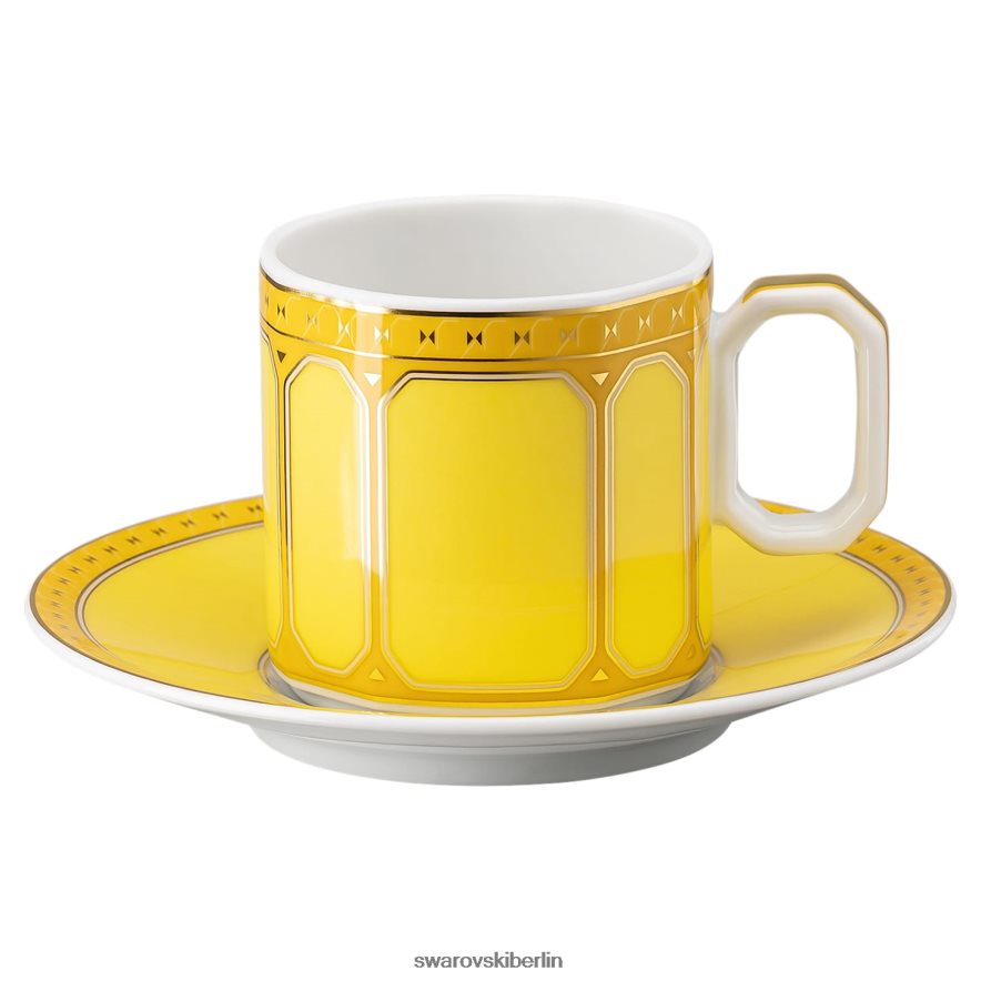 Swarovski Signum Espresso-Set Porzellan, mehrfarbig Dekorationen HLT4481714