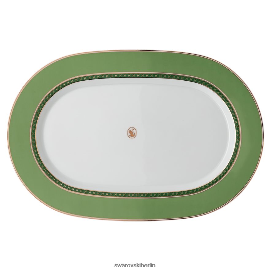 Swarovski Signum-Platte Porzellan, grün Dekorationen HLT4481739