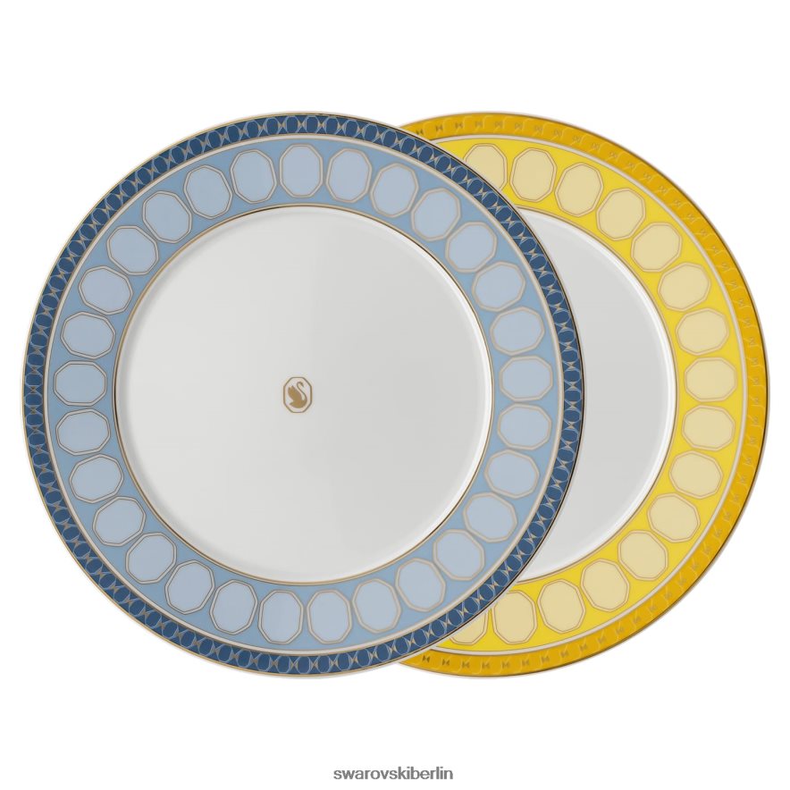 Swarovski Signum-Platten-Set Porzellan, mehrfarbig Dekorationen HLT4481736