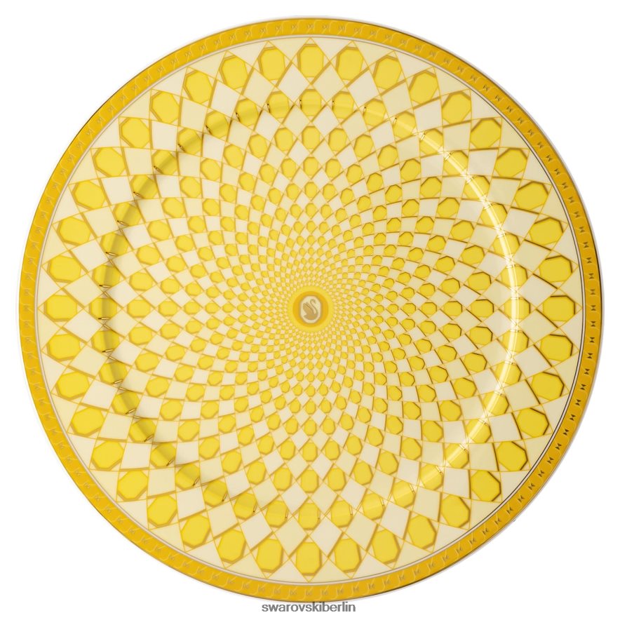 Swarovski Signum-Serviceschild Porzellan, gelb Dekorationen HLT4481719