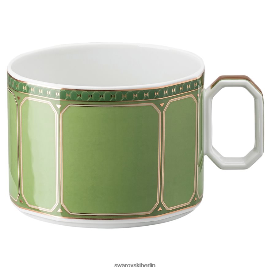 Swarovski Signum-Tasse mit Untertasse Porzellan, grün Dekorationen HLT4481735