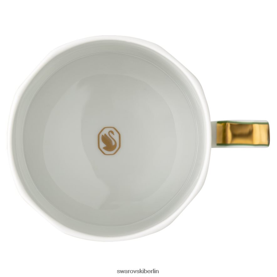 Swarovski Signum-Tasse mit Untertasse Porzellan, grün Dekorationen HLT4481735