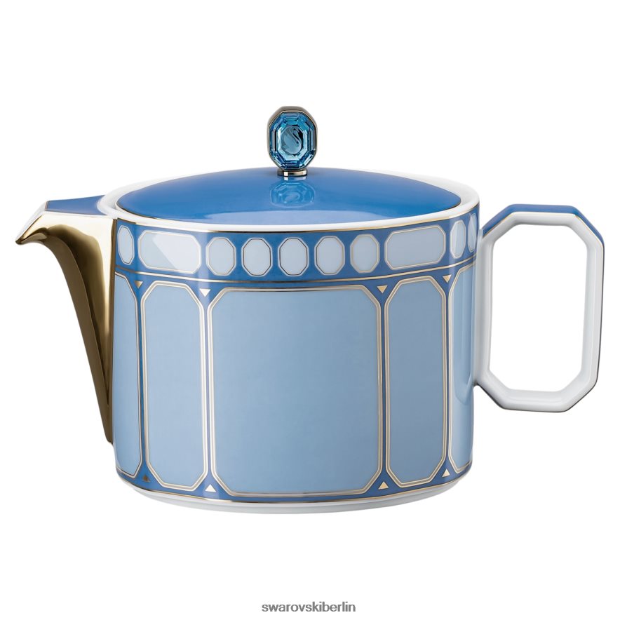 Swarovski Signum-Teekanne Porzellan, blau Dekorationen HLT4481733