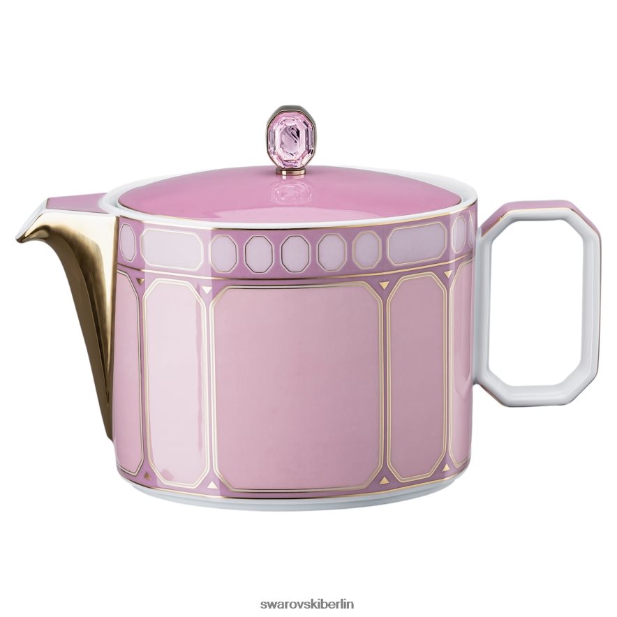 Swarovski Signum-Teekanne Porzellan, rosa Dekorationen HLT4481744