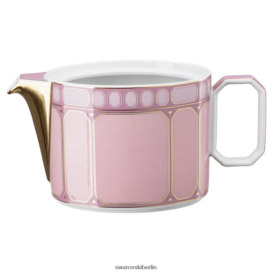 Swarovski Signum-Teekanne Porzellan, rosa Dekorationen HLT4481744