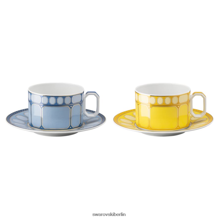 Swarovski Signum Teetassen-Set Porzellan, mehrfarbig Dekorationen HLT4481746