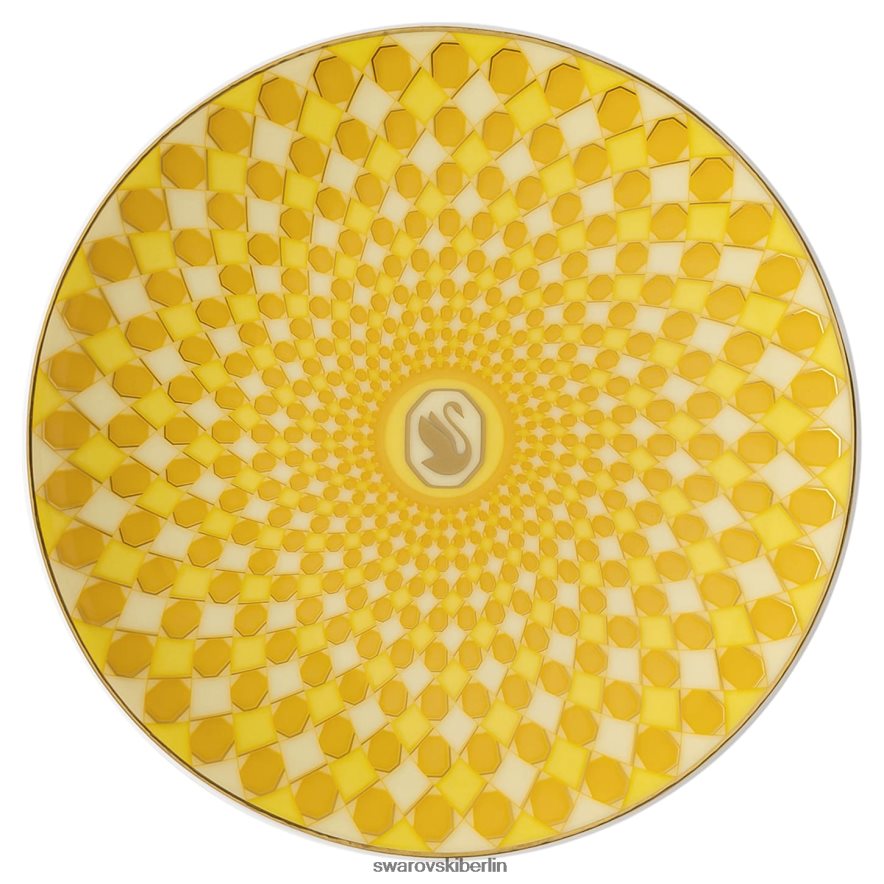 Swarovski Signumplatte Porzellan, gelb Dekorationen HLT4481750