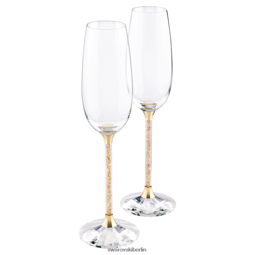 Swarovski kristalline Toastflöten Goldton Dekorationen HLT4481707
