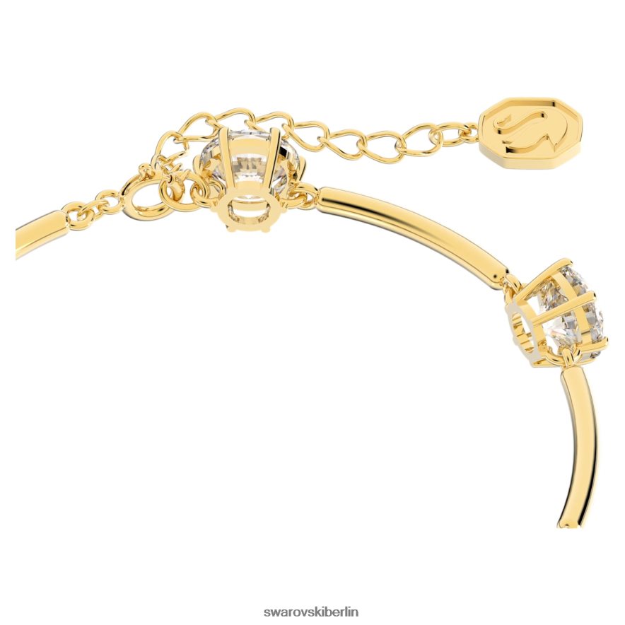 Swarovski Constella-Armband Rundschliff, weiß, glänzend vergoldet Schmuck HLT448504