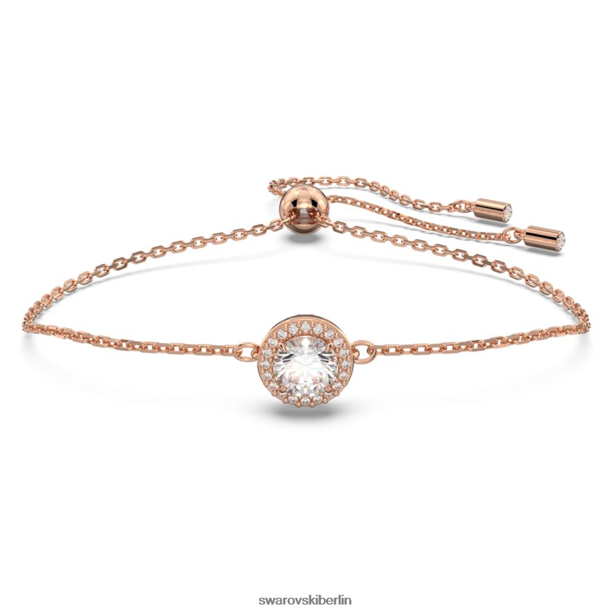 Swarovski Constella-Armband Rundschliff, weiß, rosévergoldet Schmuck HLT448491