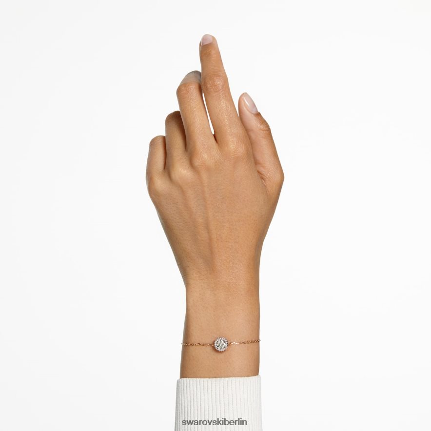 Swarovski Constella-Armband Rundschliff, weiß, rosévergoldet Schmuck HLT448491