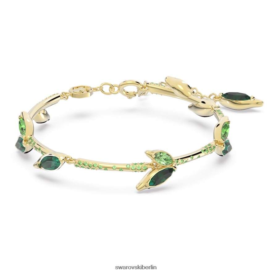 Swarovski Dellium-Armband Bambus, grün, vergoldet Schmuck HLT448644