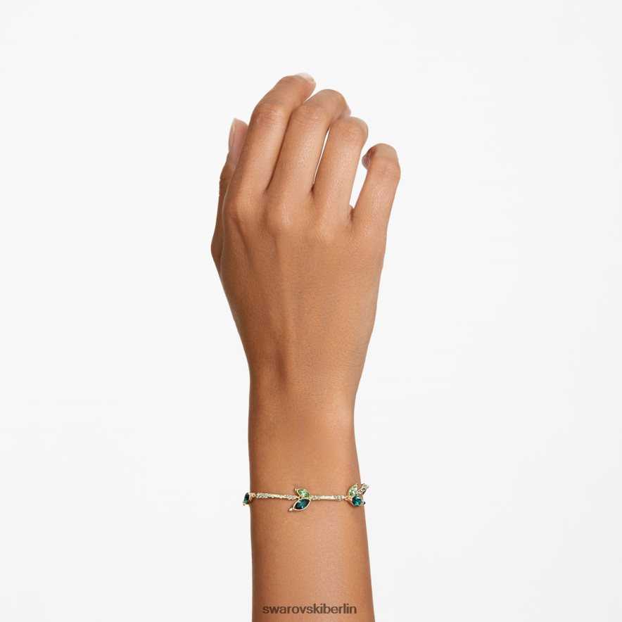 Swarovski Dellium-Armband Bambus, grün, vergoldet Schmuck HLT448644