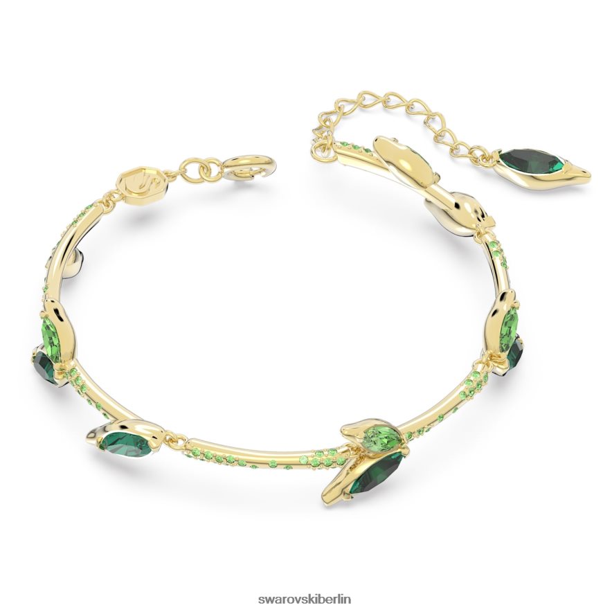 Swarovski Dellium-Armband Bambus, grün, vergoldet Schmuck HLT448644