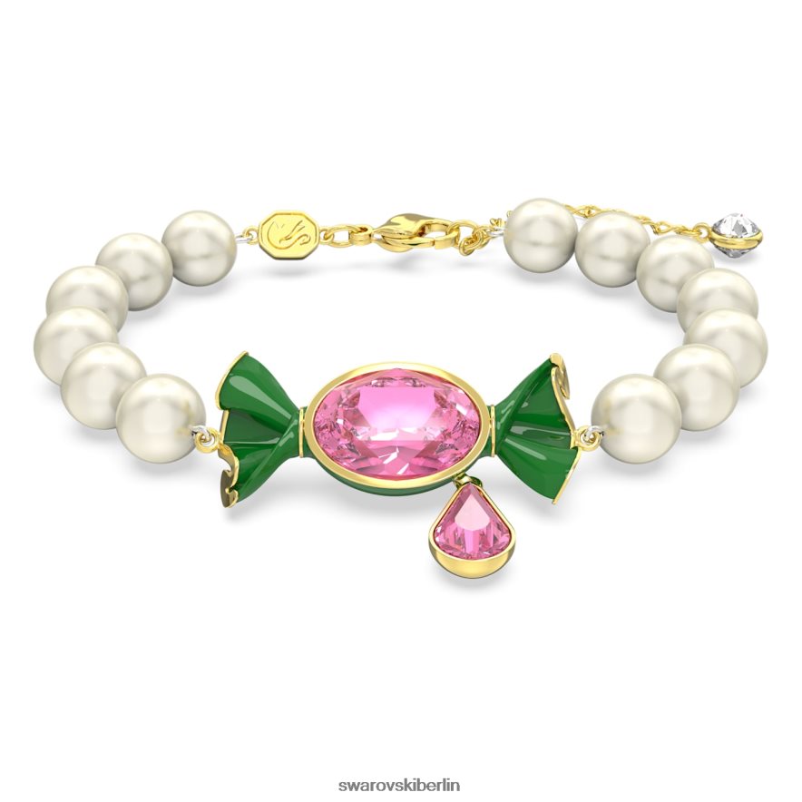 Swarovski Dulcis-Armband Bonbon und Tropfen, mehrfarbig, vergoldet Schmuck HLT448480