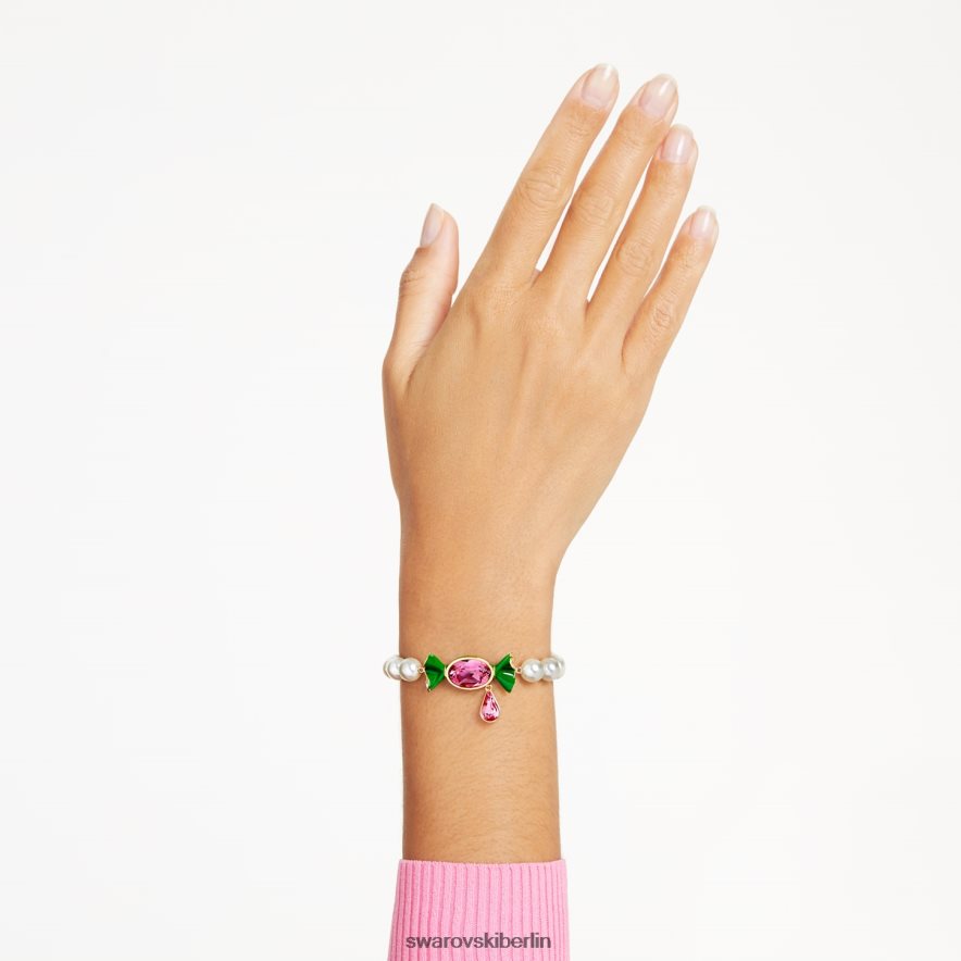 Swarovski Dulcis-Armband Bonbon und Tropfen, mehrfarbig, vergoldet Schmuck HLT448480