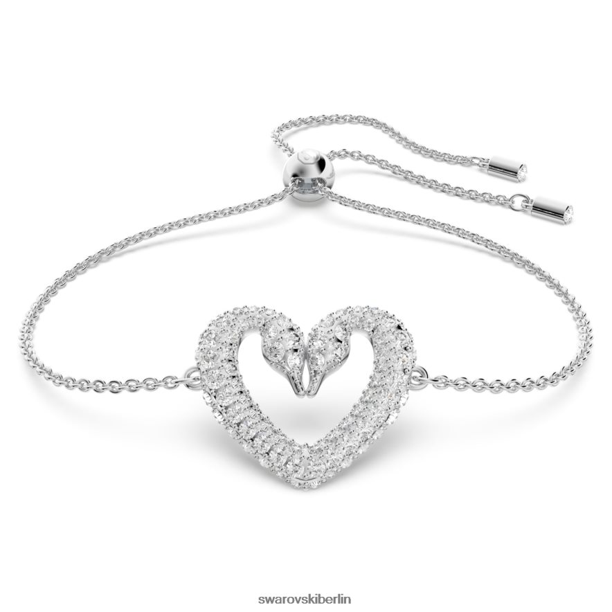 Swarovski Ein Armband Herz, weiß, rhodiniert Schmuck HLT448512