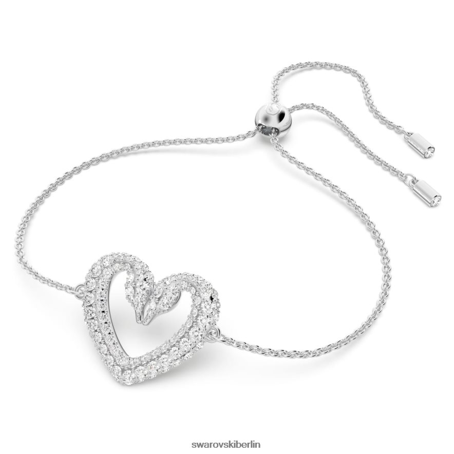 Swarovski Ein Armband Herz, weiß, rhodiniert Schmuck HLT448512
