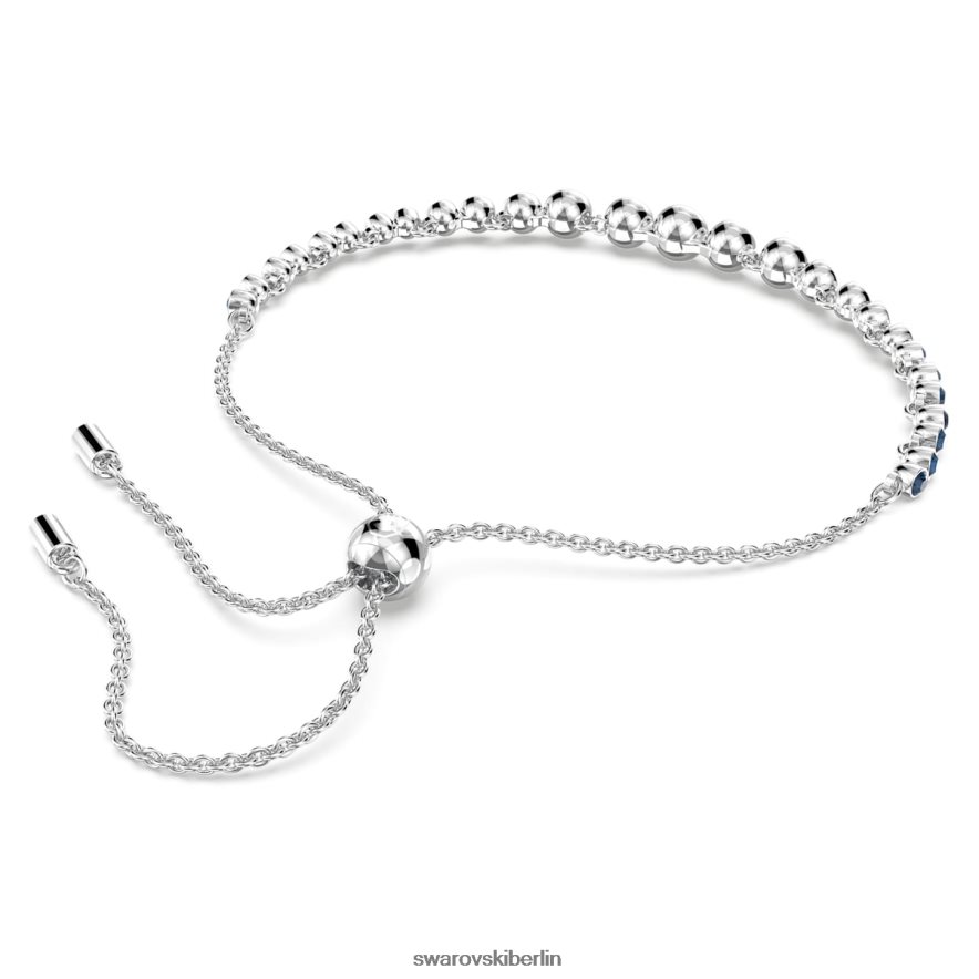 Swarovski Emily-Armband gemischte Rundschliffe, blau, rhodiniert Schmuck HLT448479