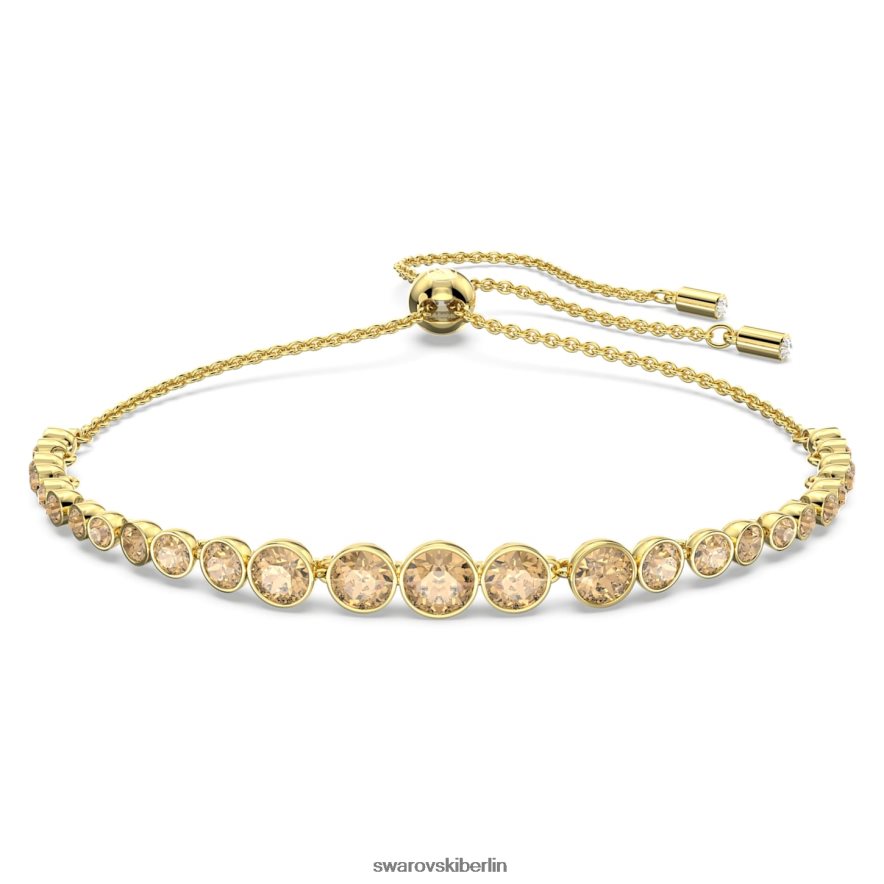 Swarovski Emily-Armband gemischte runde Schliffe, Goldton, vergoldet Schmuck HLT448482