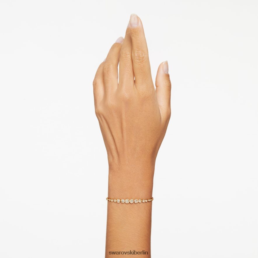 Swarovski Emily-Armband gemischte runde Schliffe, Goldton, vergoldet Schmuck HLT448482