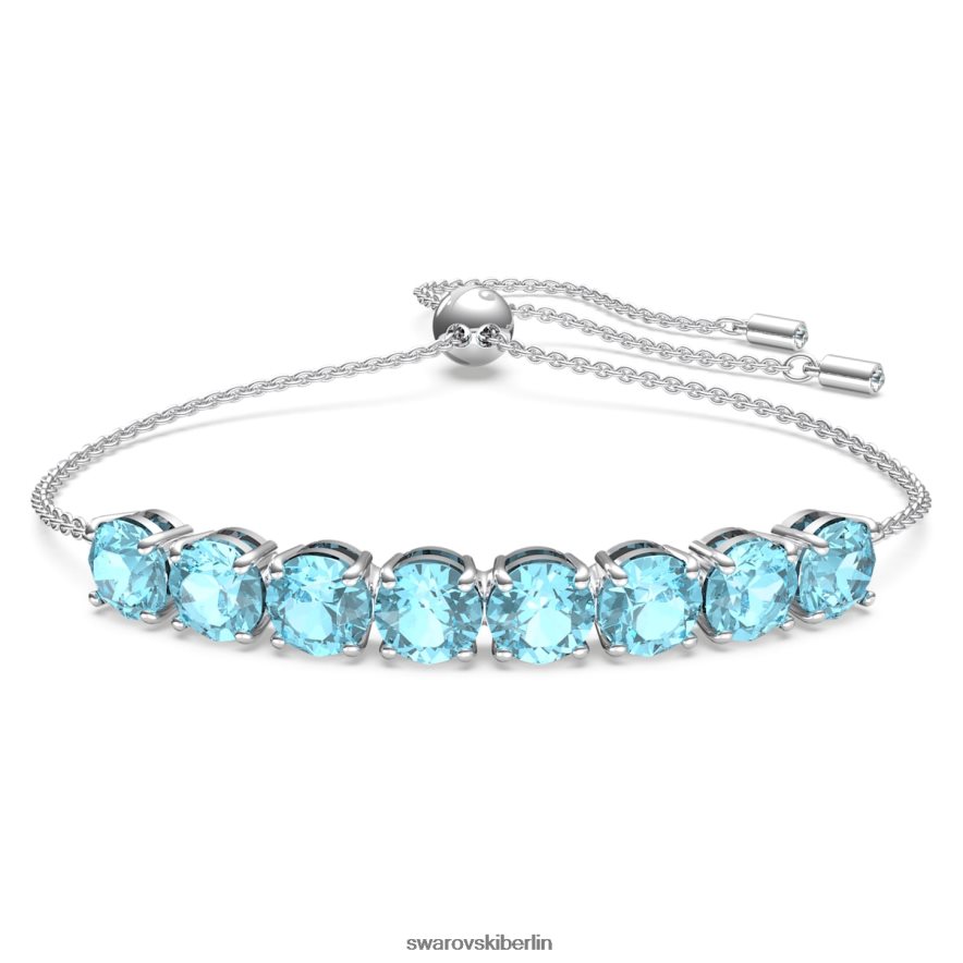 Swarovski Exalta-Armband Rundschliff, blau, rhodiniert Schmuck HLT448539