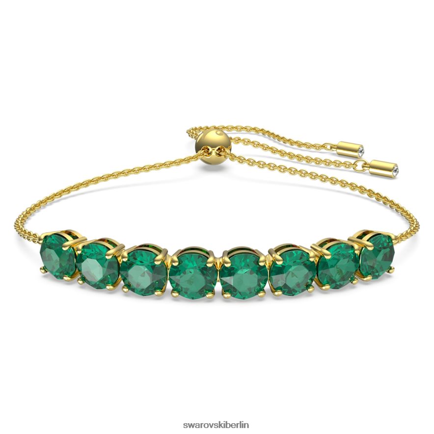 Swarovski Exalta-Armband Rundschliff, grün, vergoldet Schmuck HLT448537