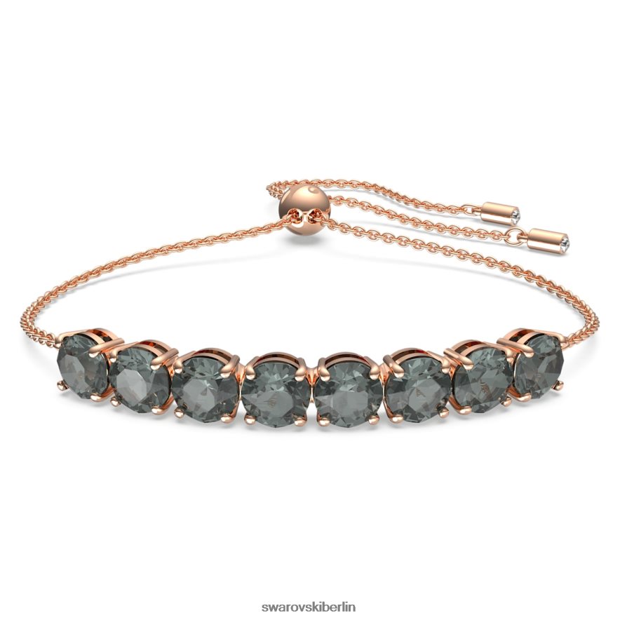 Swarovski Exalta-Armband Rundschliff, schwarz, rosévergoldet Schmuck HLT448536