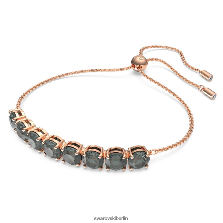 Swarovski Exalta-Armband Rundschliff, schwarz, rosévergoldet Schmuck HLT448536