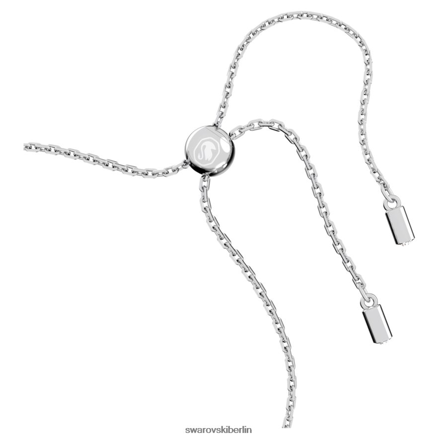 Swarovski Gema-Armband Mischschliffe, Blume, weiß, rhodiniert Schmuck HLT448531