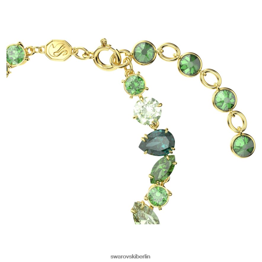 Swarovski Gema-Armband Mischschliffe, grün, vergoldet Schmuck HLT448534