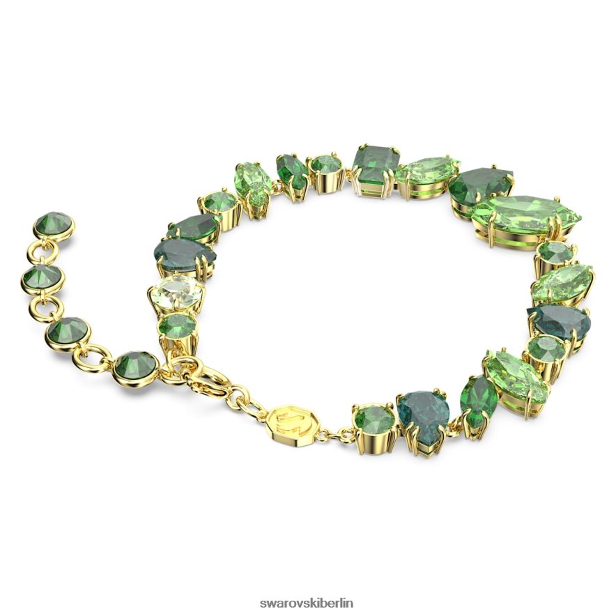 Swarovski Gema-Armband Mischschliffe, grün, vergoldet Schmuck HLT448534