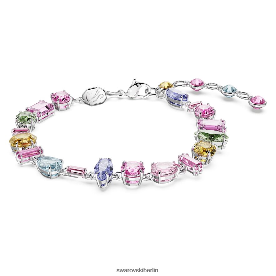 Swarovski Gema-Armband Mischschliffe, mehrfarbig, rhodiniert Schmuck HLT448522