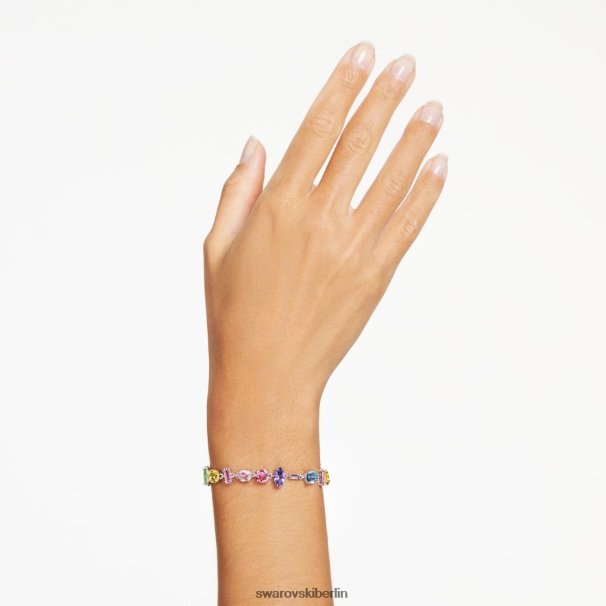 Swarovski Gema-Armband Mischschliffe, mehrfarbig, rhodiniert Schmuck HLT448522