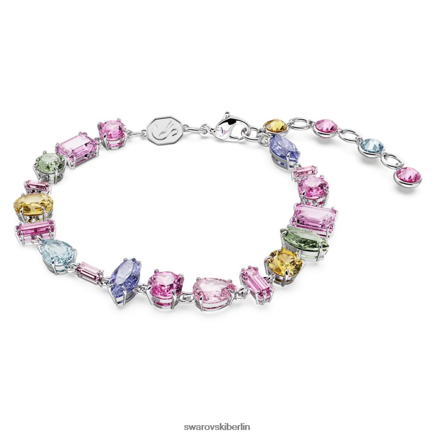 Swarovski Gema-Armband Mischschliffe, mehrfarbig, rhodiniert Schmuck HLT448522