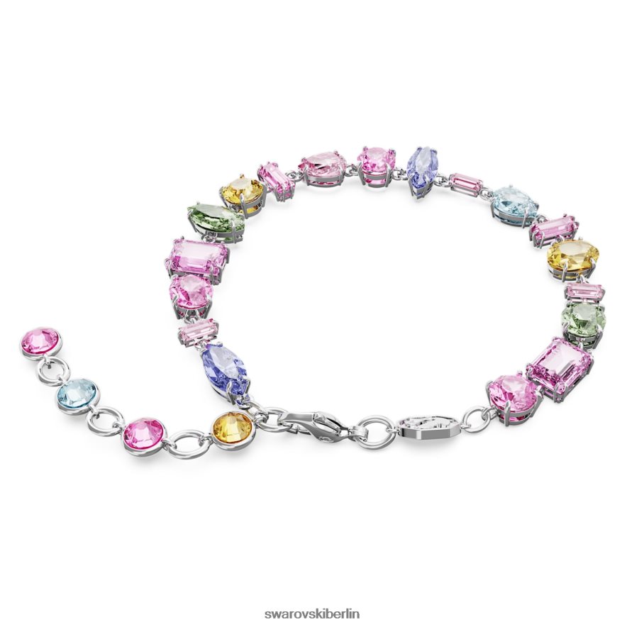Swarovski Gema-Armband Mischschliffe, mehrfarbig, rhodiniert Schmuck HLT448522