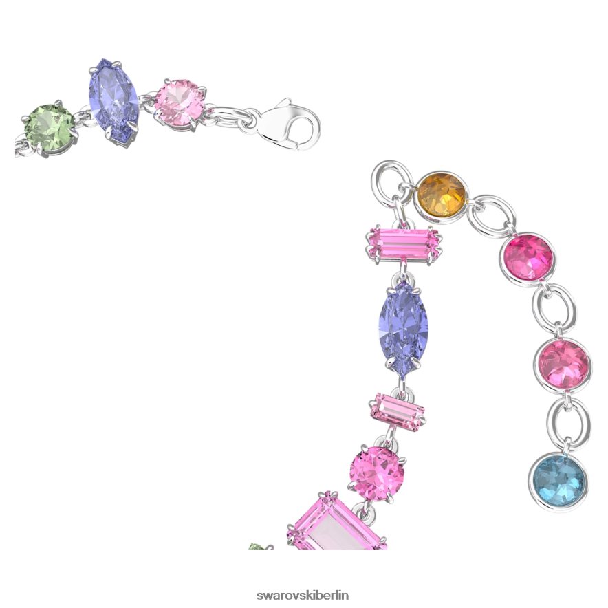 Swarovski Gema-Armband Mischschliffe, mehrfarbig, rhodiniert Schmuck HLT448535