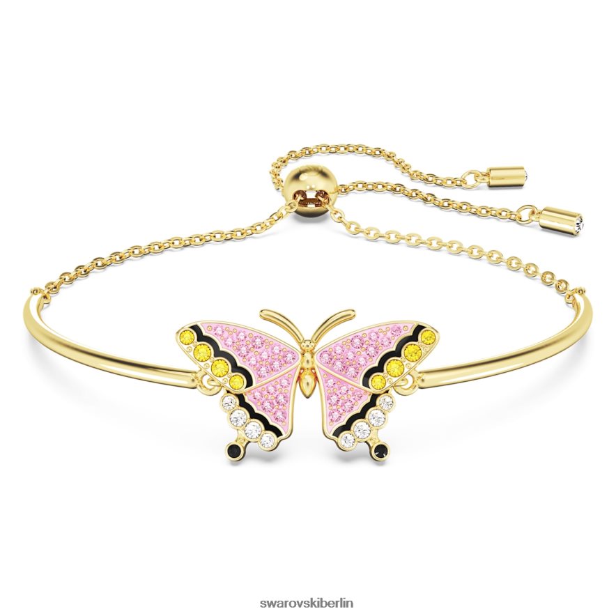 Swarovski Idylle-Armband Schmetterling, mehrfarbig, vergoldet Schmuck HLT448516