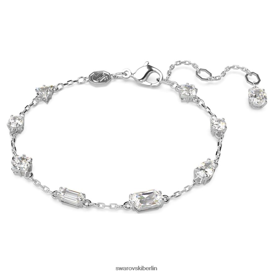Swarovski Mesmera-Armband Mischschliffe, Streumuster, weiß, rhodiniert Schmuck HLT448519