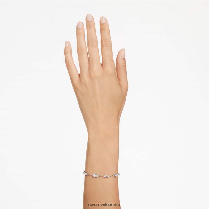 Swarovski Mesmera-Armband Mischschliffe, Streumuster, weiß, rhodiniert Schmuck HLT448519