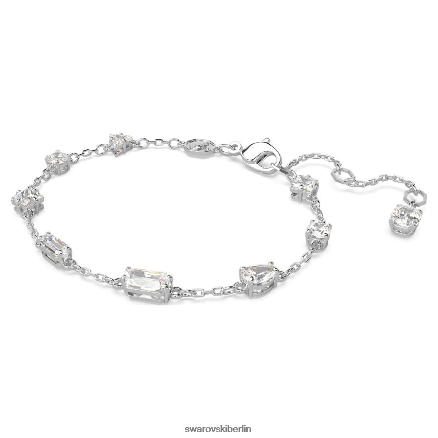 Swarovski Mesmera-Armband Mischschliffe, Streumuster, weiß, rhodiniert Schmuck HLT448519